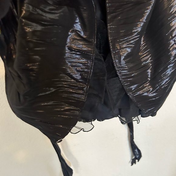 City Triangles Size 9 Sexy black babydoll dress shiny Y2k gothic - Picture 7 of 12